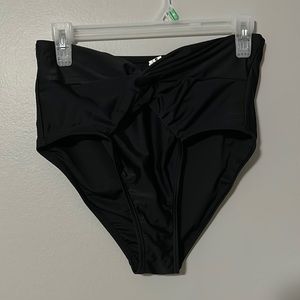 High Waisted Bikini Bottoms with Twisted Detail